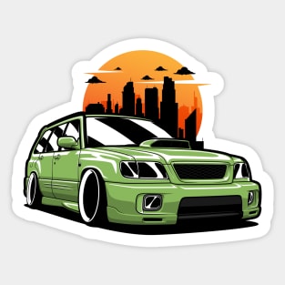 Green Forester STI JDM Sticker